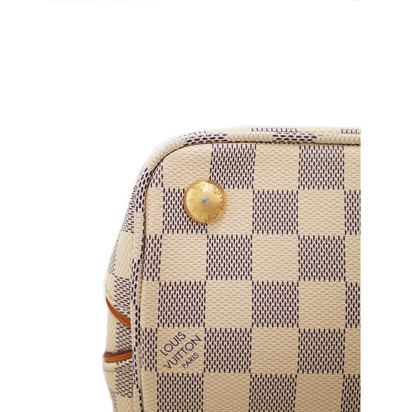 Louis Vuitton Calvi Damier White Tote Azur Bag - Picture 6 of 8